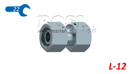 HIDRAULISKAIS DUBULTAIS GROZĀMO UZGRIEŽŅU SAVIENOTĀJS (12L) M18X1,5