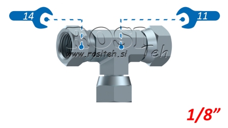 HIDRAVLIČNI T KOM VRTLJIVA MATICA BSP 1/8