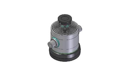 9049S -TELESCOPIC CYLINDER STANDARD/BALL 9 STAGES TRAVEL 1842 DIAMETER 300