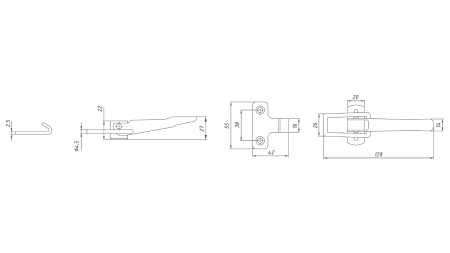 PIEKABES SĀNU PANEĻA AIZVĒRĒJS, NAPA XL TIPS