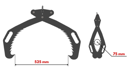 ROKU MEŽSĒJU GREIFERS HD50 (500MM) - CINKOTAS