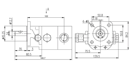 HIDRAULISKĀ HI-LO SŪKNE 16GPM 12.9 CCM + 4.1 CCM LABĀ