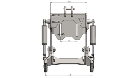 PRIEKŠĒJĀ UZKARE TRAKTORAM CAT. 1 - PROFI STANDARD 800 KG