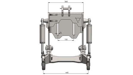 PRIEKŠĒJĀ UZKARE TRAKTORAM CAT. 1 - PROFI AUTOMATIC 800 KG