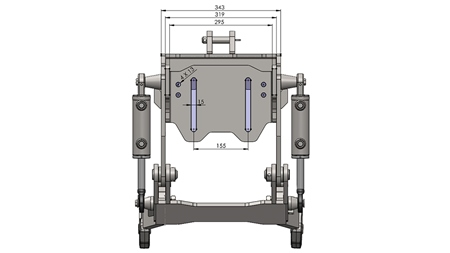 PRIEKŠĒJĀ UZKARE TRAKTORAM CAT. 1 - PROFI STANDARD 800 KG