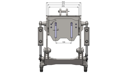 PRIEKŠĒJĀ UZKARE TRAKTORAM CAT. 1 - PROFI AUTOMATIC 800 KG