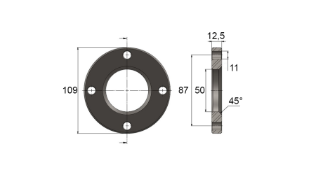 FLANGE FOR CYLINDER AL.40
