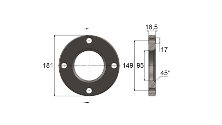 FLANGE FOR CYLINDER AL.80