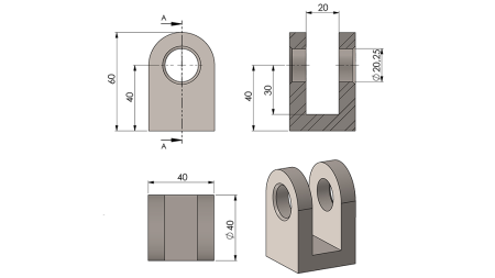 VILICE ZA CILINDER 40mm - fi20