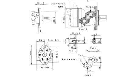 HIDRAULISKAIS MOTORS MR 25 ECO (ALSG2-L-25)