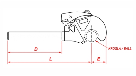 MEHĀNISKĀS CENTRĀLĀS ATSAITES ĀĶIS - AUTOMATIC CAT. 1/2 M30X3