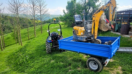 DUMP TRAILER LAPAS 1.5 METRI - AUGSTUMS 400 mm