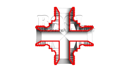 HIDRAVLIČNI KRIŽNI PRIKLJUČEK MOŠKI BSP 1/4