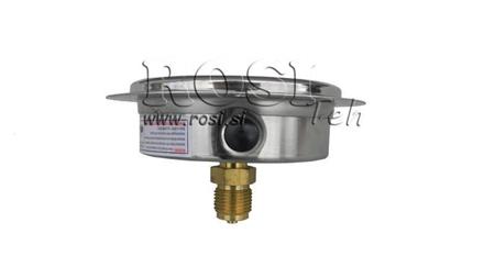 MANOMETRS DN100 AIZMUGURĒ 0 - 60 BAR - 1/2