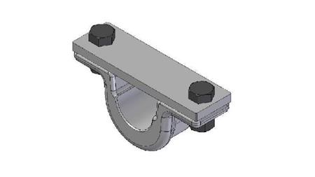 SUPORTE DO CILINDRO TELESCÓPICO FI40-A