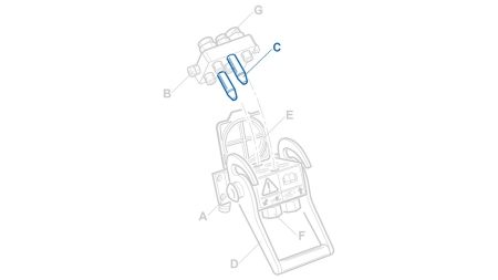 VODÍTKA PRO MULTI-FASTER POHYBLIVÁ ČÁST