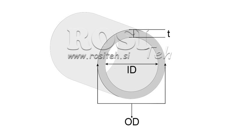 HONĒTA CAURULE H9 HIDRAULISKAJAM CILINDRAM 32/40 - 4mm (1000mm)