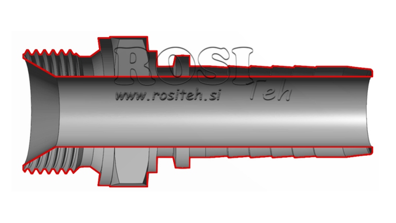 HIDRAULISKAIS SAVIENOJUMS BSP VĪRIETIS DN10-M22X1,5