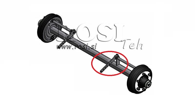 ALAVANCA DE FREIO PARA EIXO DE REBOQUE