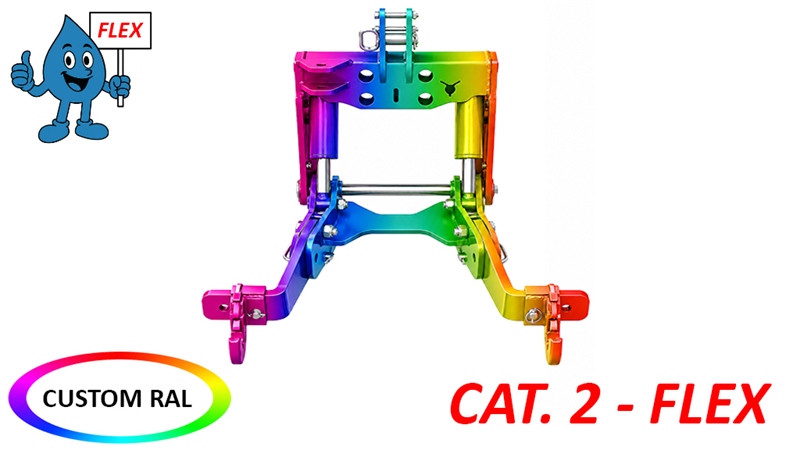 PRIEKŠĒJĀ UZKARE TRAKTORAM CAT. 2 - FLEX 1500 KG (RAL PĒC JŪSU IZVĒLES)