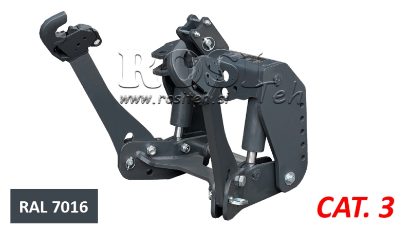 LEVANTE HIDRÁULICO FRONTAL UNIVERSAL CAT. 3 2500KG