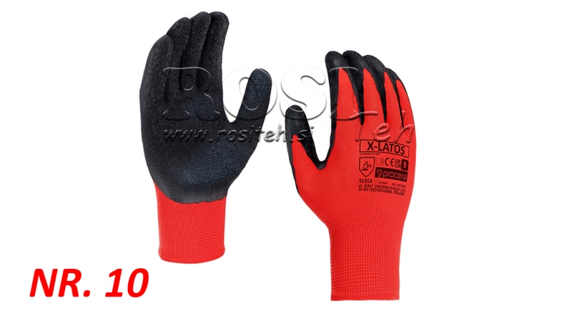 LATEXBESCHICHTETE HANDSCHUHE - NU. 10
