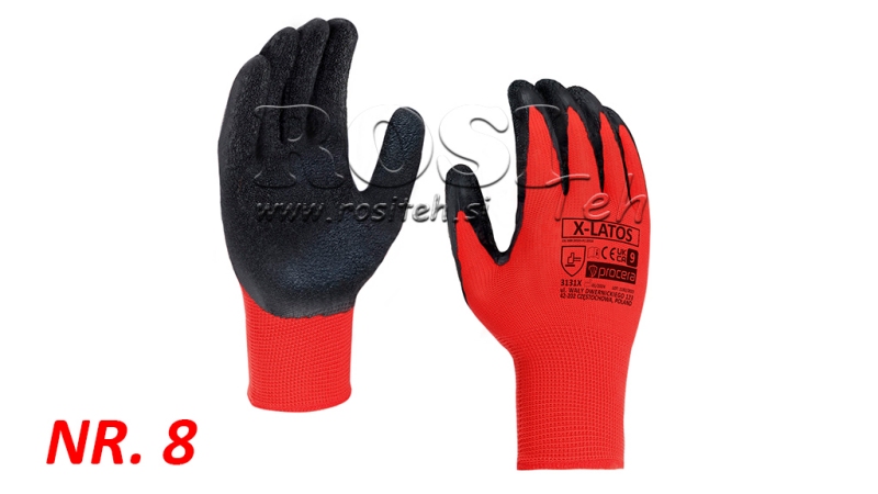 LATEXBESCHICHTETE HANDSCHUHE - NU. 8