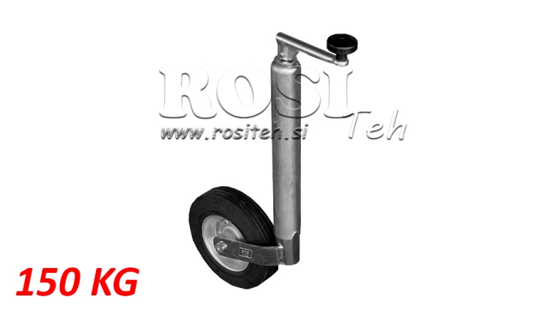VĪTŅOTAIS ATBALSTA KĀJA AR RITEŅIEM PUSKRAVU MAŠĪNĀM 220MM 150KG