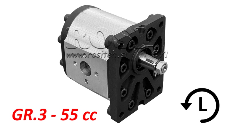 HYDRAULISK PUMPE GR.3 55 CC VENSTRE - FLANSE