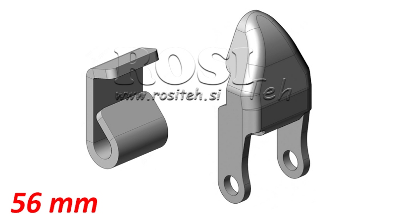 EJAS PIESKRŪVE NOŅEMAMAM C-SHAPE PIEKABEI 56MM