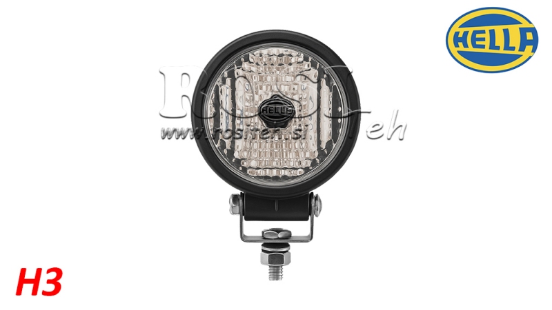 TRAKTOR ARBETS LAMPA RUND H3 HELLA HALOGEN