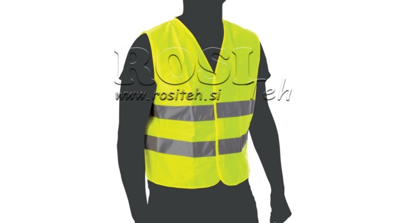 ATSPULGOJOŠA VESTE AUGSTA REDZAMĪBA ORANŽA/DZELTENA