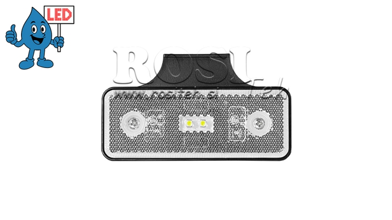 LED MARĶIERGAISMA BALTA 12V