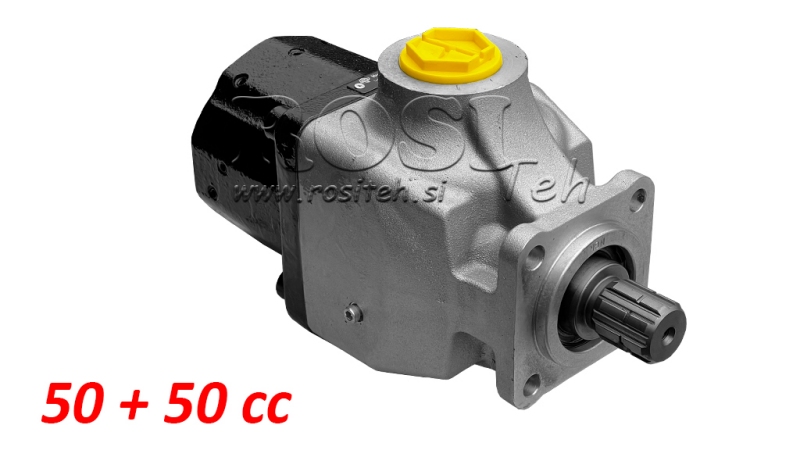 HIDRAULISKĀ PISTONU SŪKNA TANDEM 50+50CC