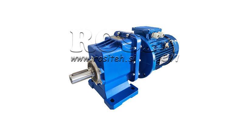 1Fāze 1.5kW-ELEKTRISKAIS MOTORS AR ERC03 SAMAZINĀTĀJS MS90 55rpm