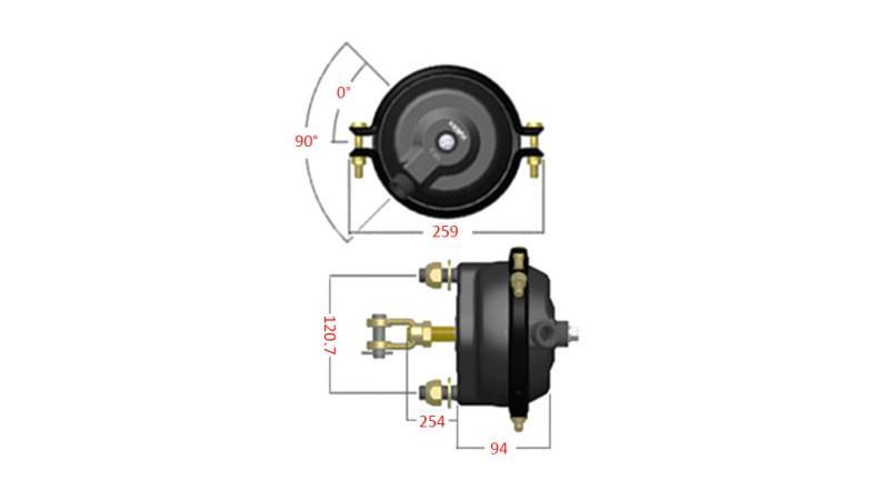 PNEUMATISK BREMSETRUM 30
