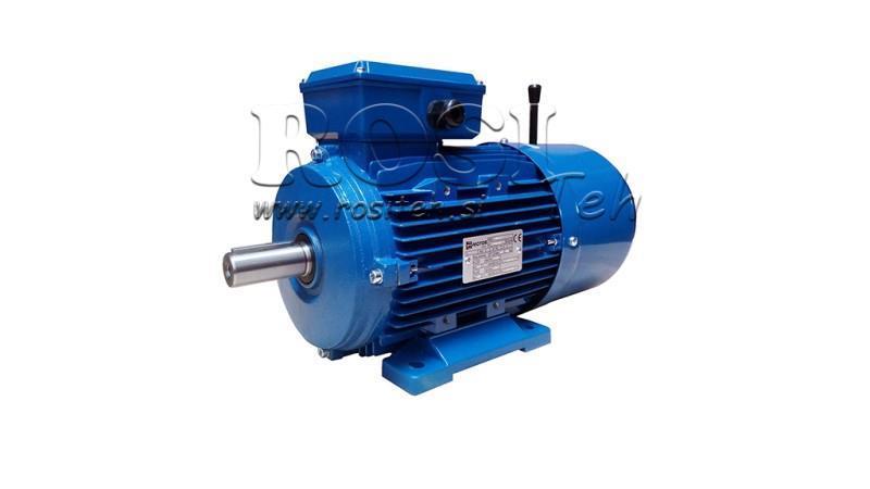 4kW-ELEKTRICKÝ MOTOR S BRZDOU MSH100L3-4 4_1420rpm 3Fázy nohy-B3