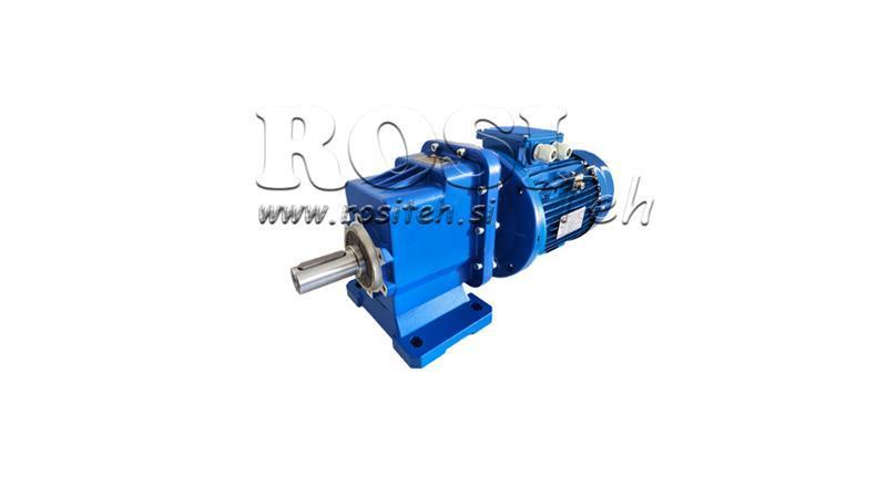 1Fāzu 0.55kW-ELEKTRISKAIS MOTORS AR ERC02 SAMAZINĀTĀJS MS80 57rpm