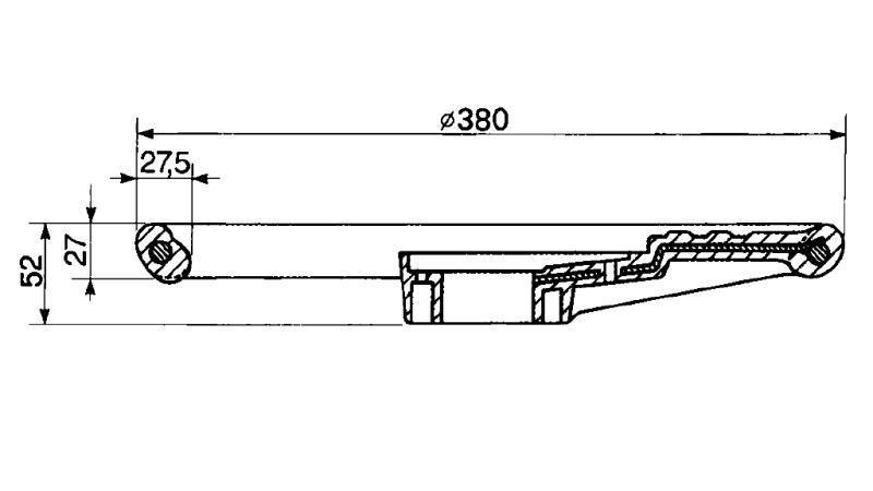 STŪRES RITEŅA DIAMETRS 380 - h 52