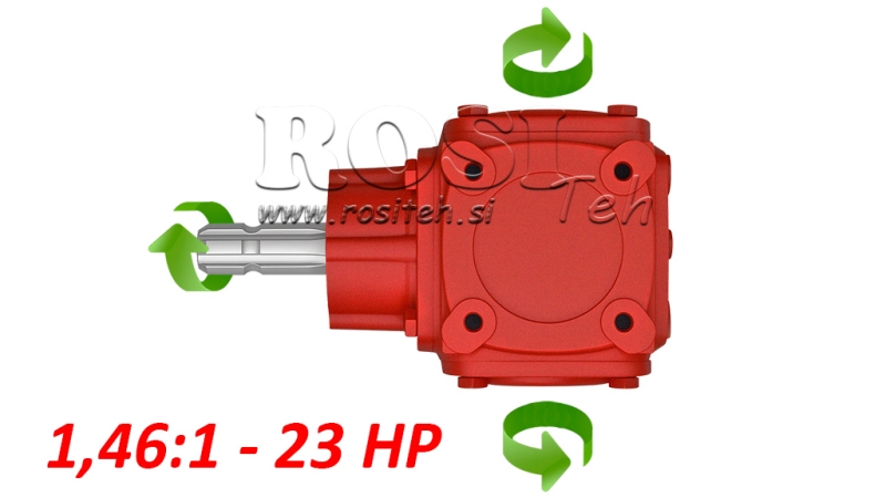 WINKELGETRIEBE TB-19J 1,46:1 (23PS-16,9kW)