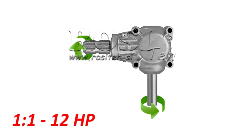 WINKELGETRIEBE L-150J 1:1 (12HP-9kW)