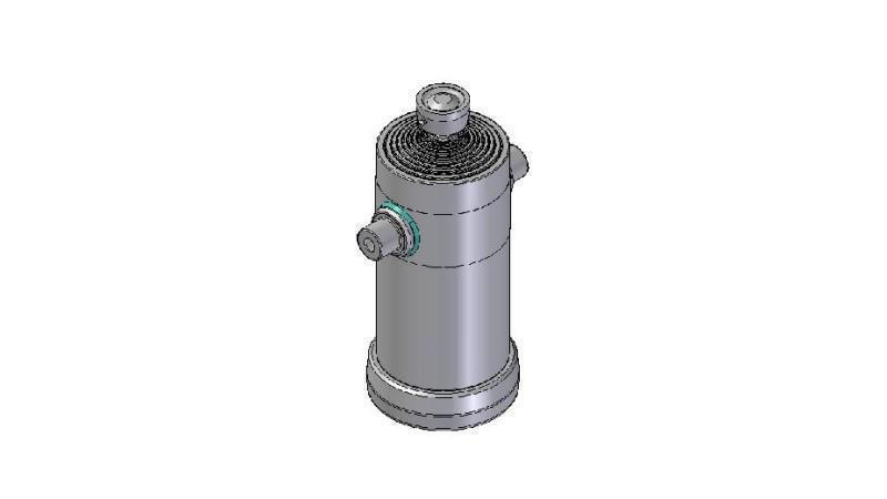 1032S -TELESCOPISKA CILINDRA STANDARTS/BOLA 10 POSMI CEĻOJUMS 2830 DIAMETRS 270