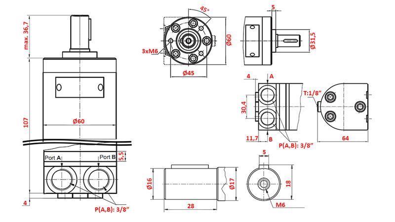 HIDROMOTORS MM 12.5 -sānu