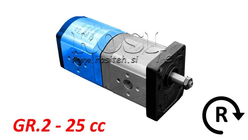 HIDRAULISKĀ SŪKNE 20C25X066 AIZMUGURĒ GR.2 25 CC LABĀ