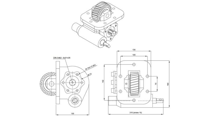 HIDRODINAMISKĀS PUMPAS DIMENSIJAS - ISUZU HINO MEHĀNISKAIS