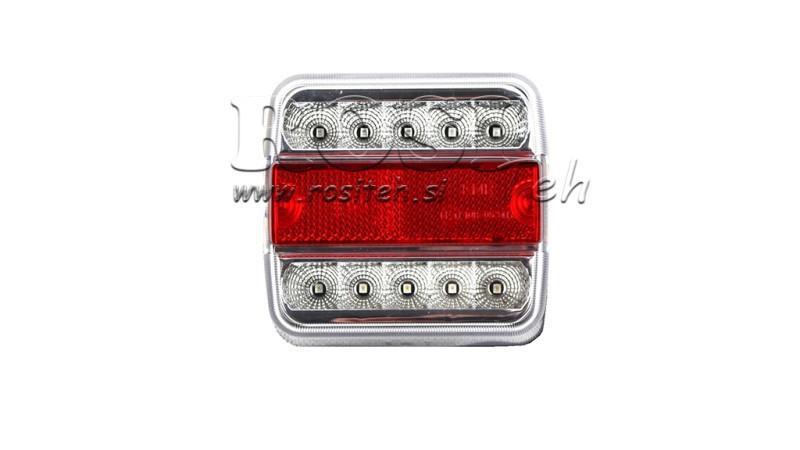 LED AIZMUGURES GAIŠA PIESLĒGUMAM 4 FUNKCIJAS 12V BALTA
