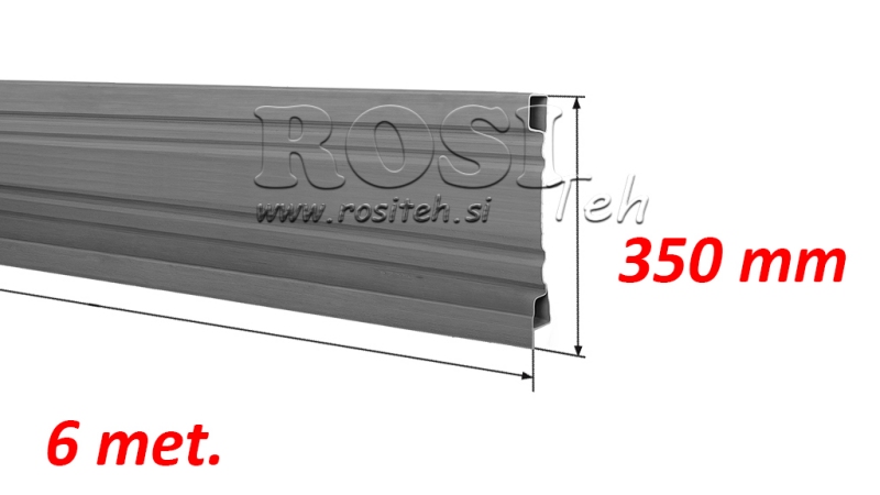 PUSPANELE TRAILER 6 MET. - AUGSTUMS 350 mm