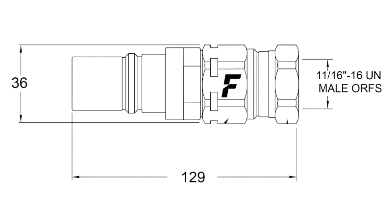 MÄNNLICHE SCHNELLKUPPLUNG FÜR MULTI-FASTER 3/8 3PLK,3PLV A MOBILER TEIL
