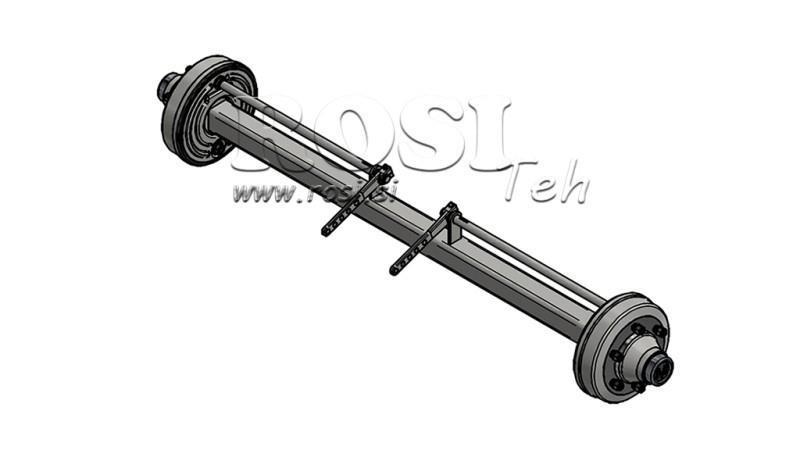 AKSEL FOR HENGER 7200 kg MED BREMSE (1800 mm)