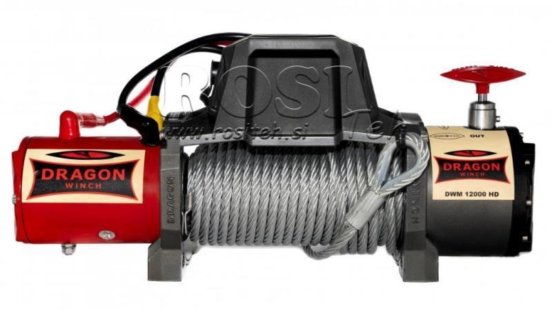 12 V ELEKTRISK VINCH DWM 12000 HD - 5443 kg